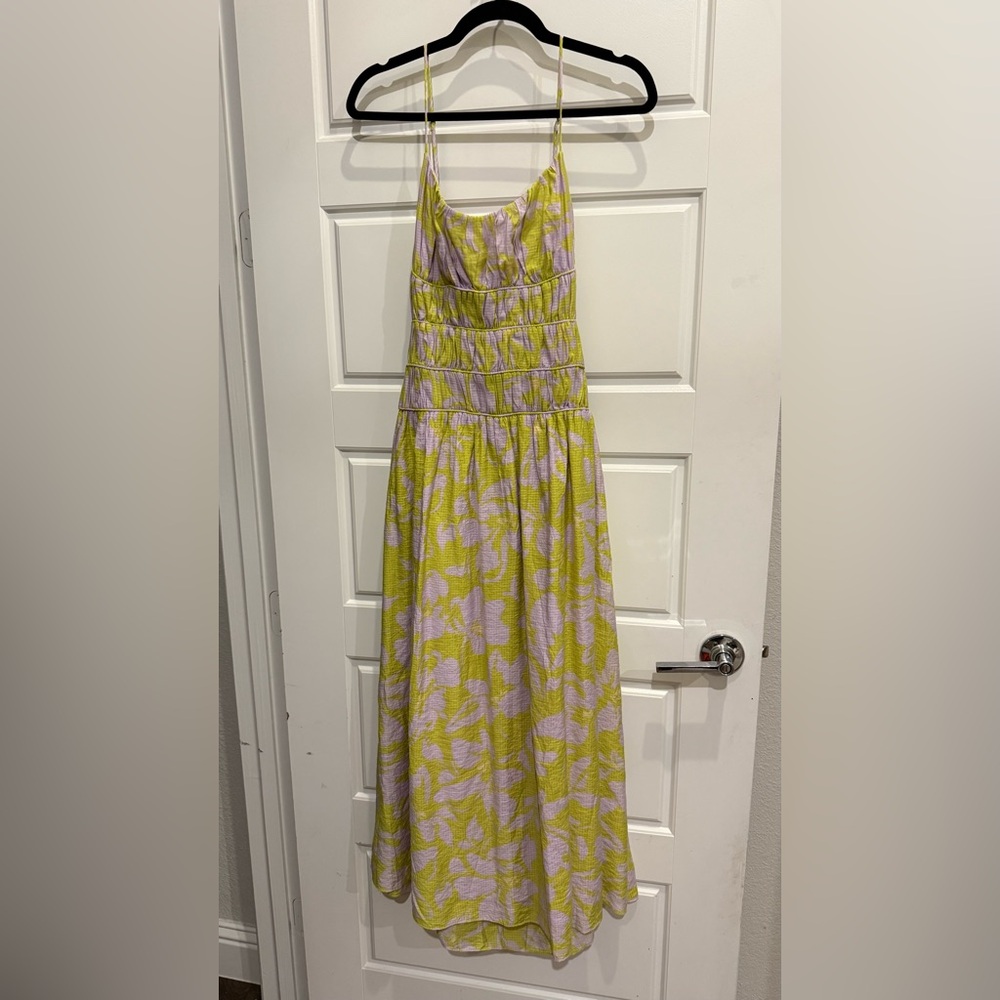 ASTR Vibrant Yellow and Lavender Dress *New with tags*
